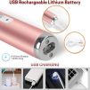 Electric Razor for Women, 4-in-1 Women's Body Hair Removal, Pubic Shaver Bikini Trimmer for Eyebrow Face Body Underarm, Portable Ladies Shaver USB Rec